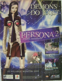 Persona 2: Eternal Punishment promotional flyer Box Art