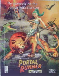 Portal Runner Starring Vikki Grimm promotional flyer Box Art