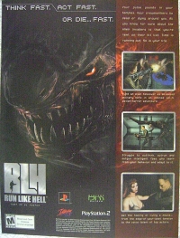 RLH: Run Like Hell Promotional Flyer Box Art