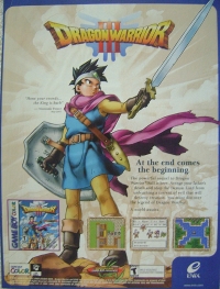 Dragon Warrior III promotional flyer Box Art