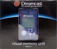 Sega Visual Memory Unit (clear blue) Box Art