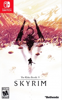 Elder Scrolls V, The: Skyrim GameStop Exclusive Red Cover Box Art