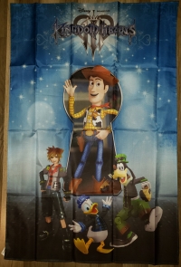 Kingdom Hearts III GameStop Exclusive Cloth Poster Box Art