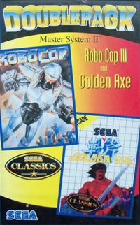 Double Pack: Robocop III and Golden Axe Box Art