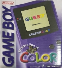 Nintendo Game Boy Color (Color Grape) Box Art