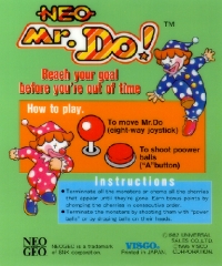 Neo Mr. Do! Box Art