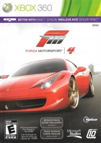 Forza Motorsport 4 (Bonus Pack Code Included) [CA] Box Art