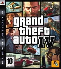 Grand Theft Auto IV (white PEGI rating) [FR] Box Art
