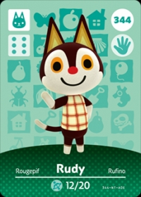 Animal Crossing - #344 Rudy [NA] Box Art