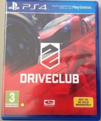 Driveclub (Not to be Sold Separately) Box Art