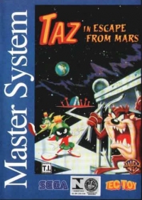 Taz in Escape From Mars (InMetro front) Box Art