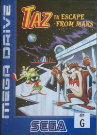 Taz in Escape from Mars Box Art