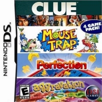 Clue / Mouse Trap / Perfection / Aggravation Box Art