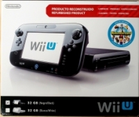 Nintendo Wii U (Black / 32 GB / Refurbished Product) Box Art
