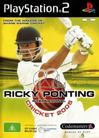 Ricky Ponting International Cricket 2005 Box Art