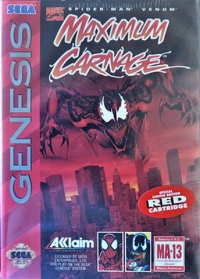Spider-Man And Venom: Maximum Carnage (Special Limited Edition Red Cartridge) Box Art