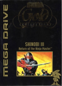 Shinobi III: Return of the Ninja Master - Gold Collection (silver cart) Box Art