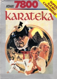 Karateka (Printed in Hong Kong / Made in China / 1988 cart) Box Art