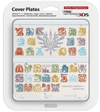 Nintendo Cover Plates - Monster Hunter 4 Ultimate (white) Box Art
