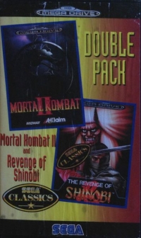 Double Pack: Mortal Kombat II and Revenge of Shinobi Box Art