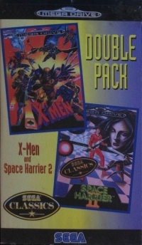 Double Pack: X-Men and Space Harrier 2 Box Art