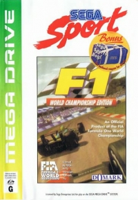 F1: World Championship Edition - Sega Sport Box Art