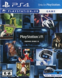 PlayStation VR Demo Disc 3 Box Art