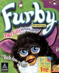 Furby CD-ROM Game: Big Fun in Furbyland! Box Art