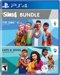 Sims 4 Bundle, The: The Sims 4 / Cats & Dogs Box Art
