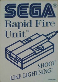 Sega Rapid Fire Unit (Shoot Like Lightning!) Box Art