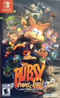 Bubsy: Paws on Fire! - Limited Edition (colorful cast cover) Box Art