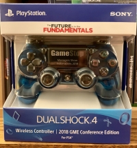 Sony DualShock 4 Wireless Controller CUH-ZCT2U - 2018 GME Conference Edition (blue crystal) Box Art