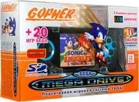 Sega Mega Drive Gopher (blue) Box Art