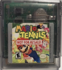 Mario Tennis (Not for Resale!) Box Art