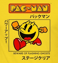Pac-Man Beware of Flashing Ghosts Graphic T-Shirt Box Art