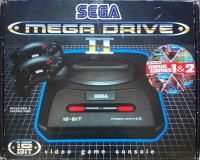 Sega Mega Drive II - Mega Games 1 & 2 (Includes 2 Control Pads) Box Art