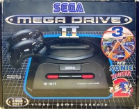 Sega Mega Drive II - Sonic the Hedgehog 2 (Special 3 Game Pack / Made in Malaysia) Box Art