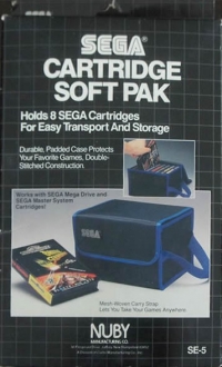 Nuby Sega Cartridge Soft Pak Box Art