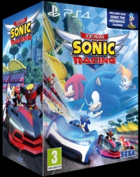 Team Sonic Racing (Includes 10cm Sonic the Hedgehog Figurine!) Box Art