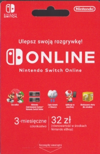 Nintendo Switch Online - 3 months membership [PL] Box Art