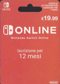 Nintendo Switch Online - 12 months membership [IT] Box Art