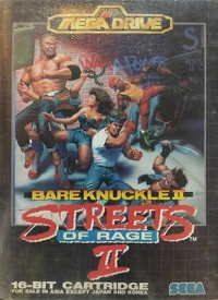 Bare Knuckle II: Streets of Rage II (8 languages cover) Box Art