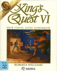 King's Quest VI: Heir Today, Gone Tomorrow (white cover) Box Art