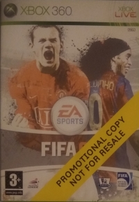 FIFA 08 (PROMOTIONAL COPY NOT FOR RESALE) Box Art