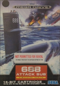 688 Attack Sub (Not Permitted for Rental) Box Art
