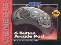 Sega 6 Button Arcade Pad (red box) Box Art