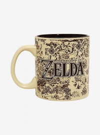 Legend of Zelda Hyrule Map 20oz Mug Box Art