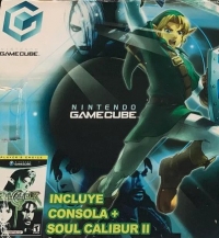 Nintendo GameCube (Platinum / Incluye Consola + Soul Calibur II) Box Art