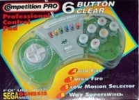 Competition Pro Professional Control Pad 6 Button Clear Box Art
