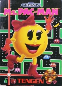 Ms. Pac-Man (cardboard, USA) Box Art